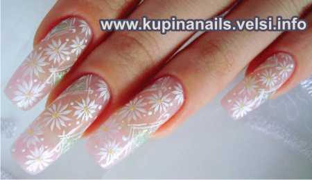 Свадебные ногти, дизайн ногтей к свадьбе - ажурные узоры на ногтях