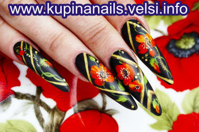 Цветы на ногтях, неотразимый дизайн ногтей. Чудесная роспись ногтей. фото 8